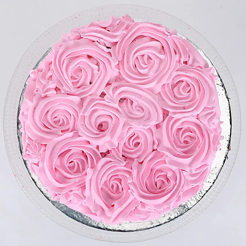 Floral Chocolate Cake Half Kg