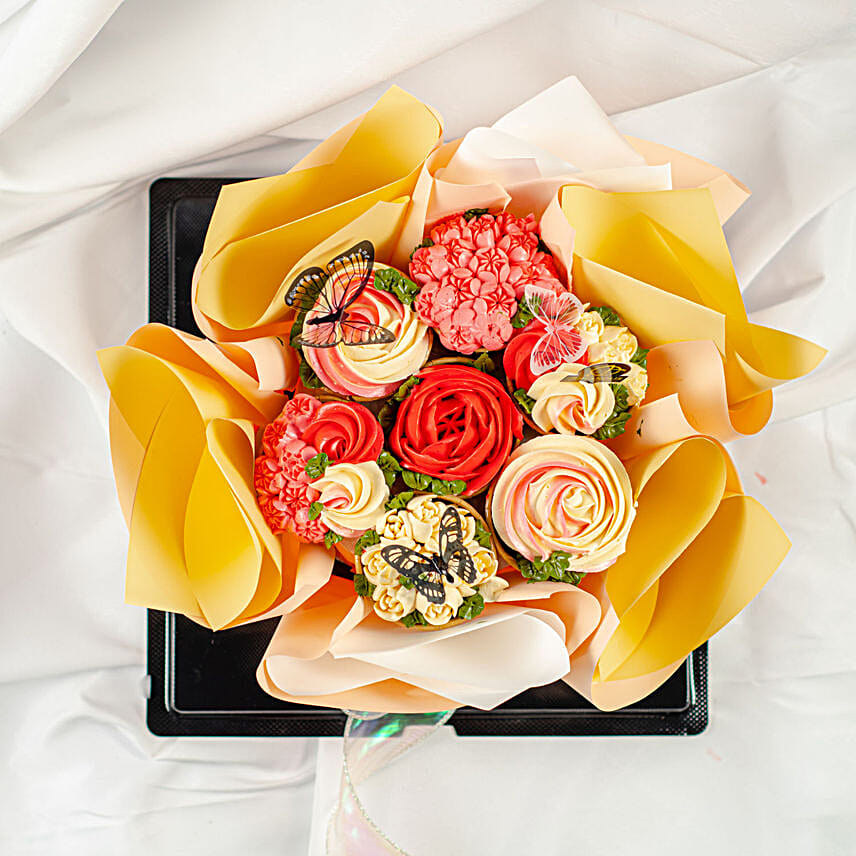 Flower Cupcake Bouquet