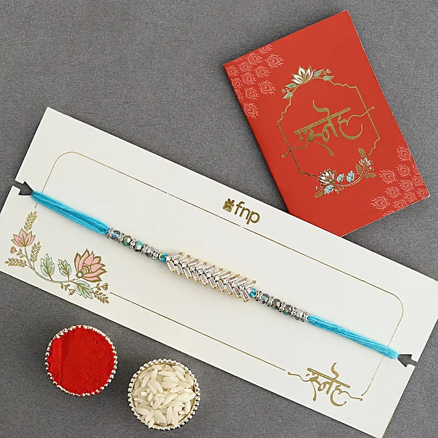 Glittering Grandeur Rakhi Set N sweets Collection