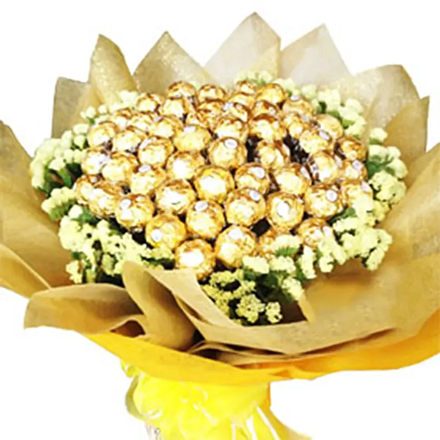Golden Bouquet Of Chocolates