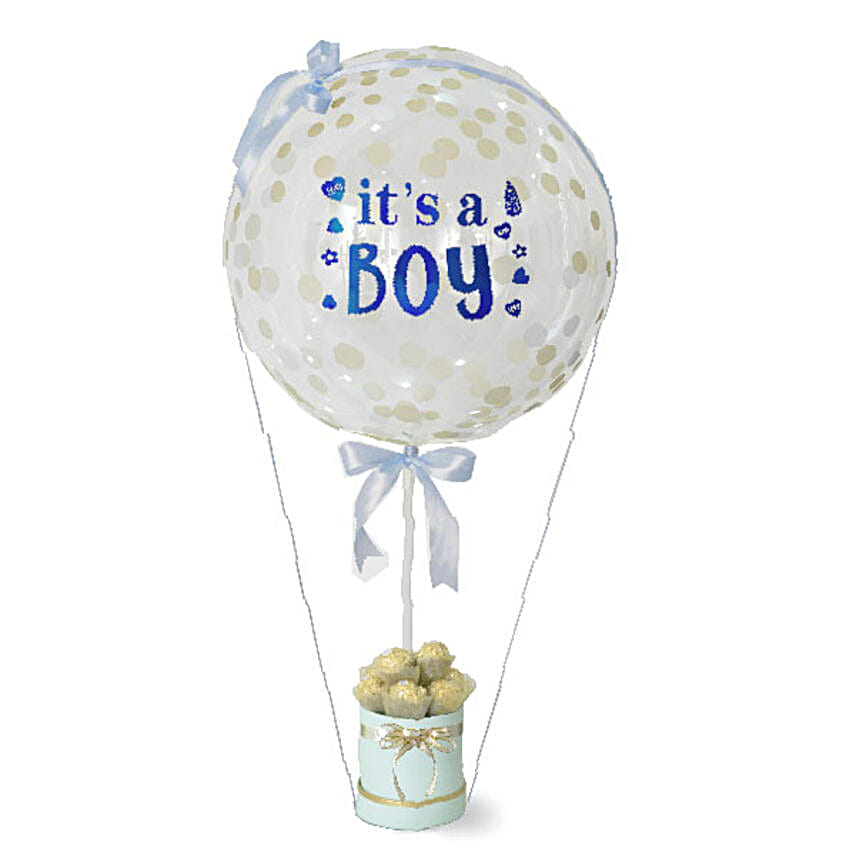 Its A Boy Bubble Balloon Chocolates Box