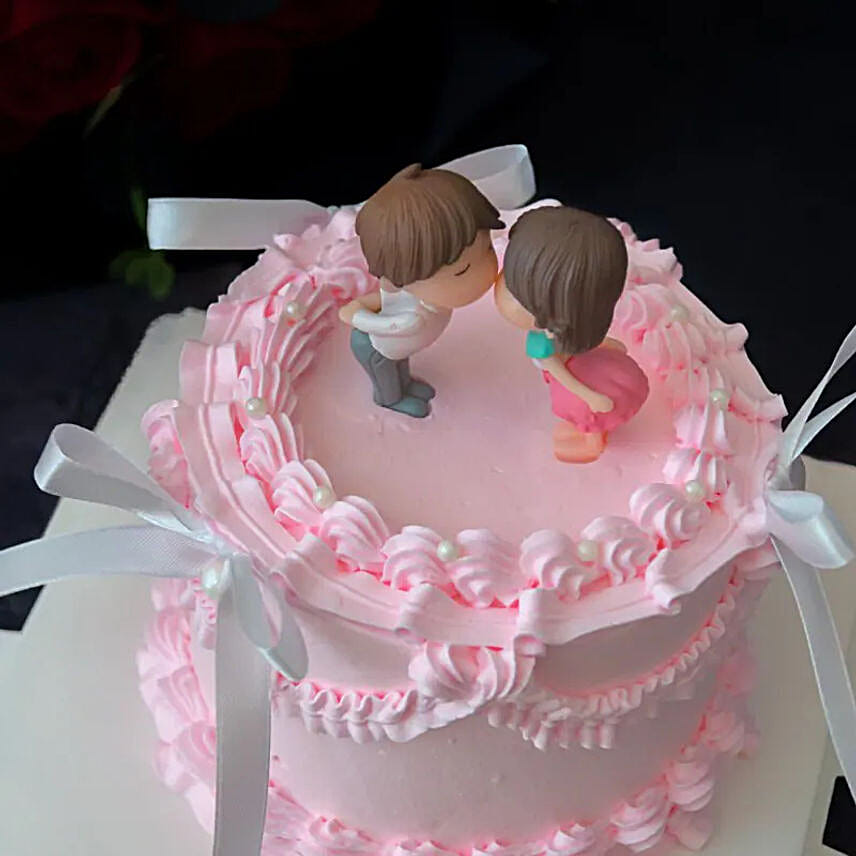 Lovey Dovey Taro Cake