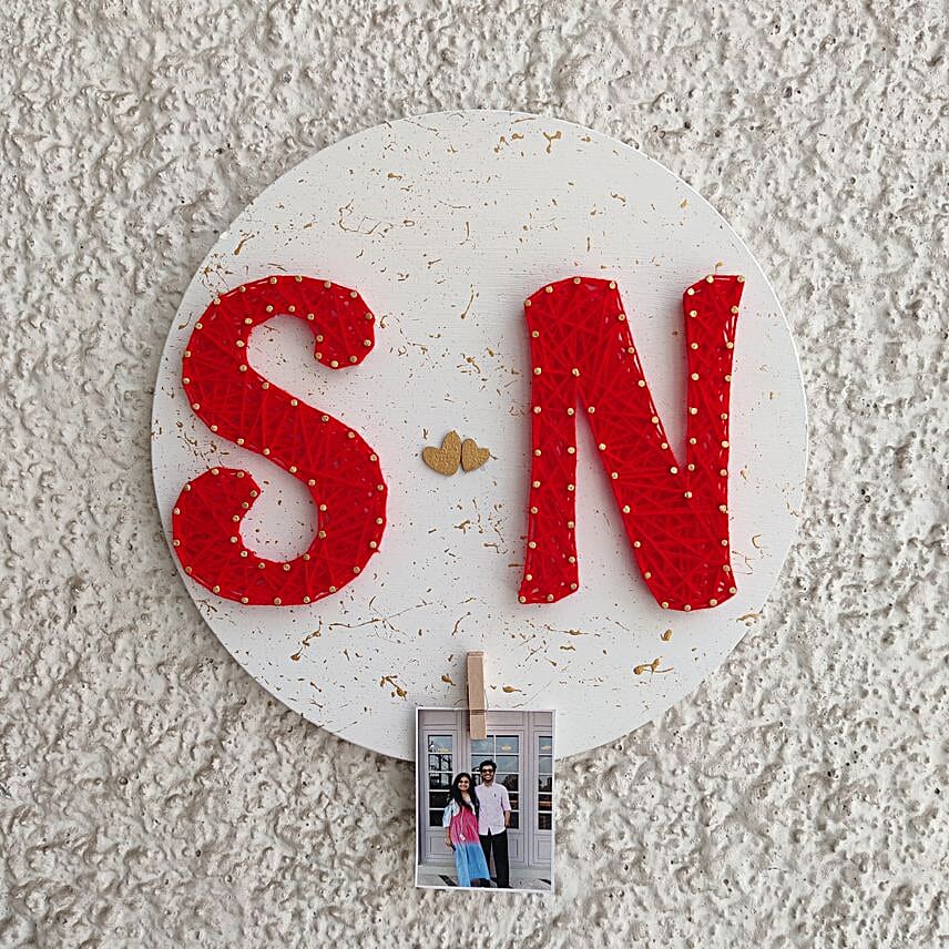 Personalised String Art Anniversary Hamper