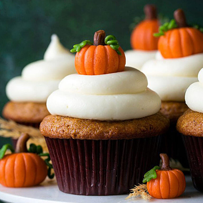 Pumpkin Topping Cupcakes