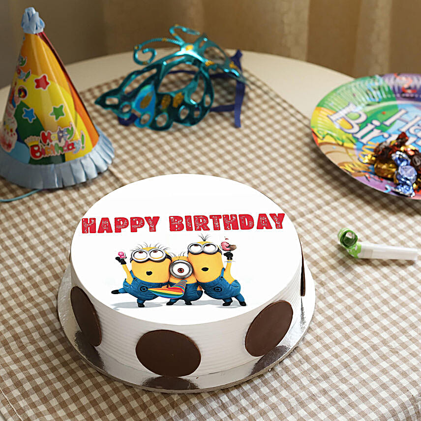 Quirky Minions Cake Butterscotch Half Kg