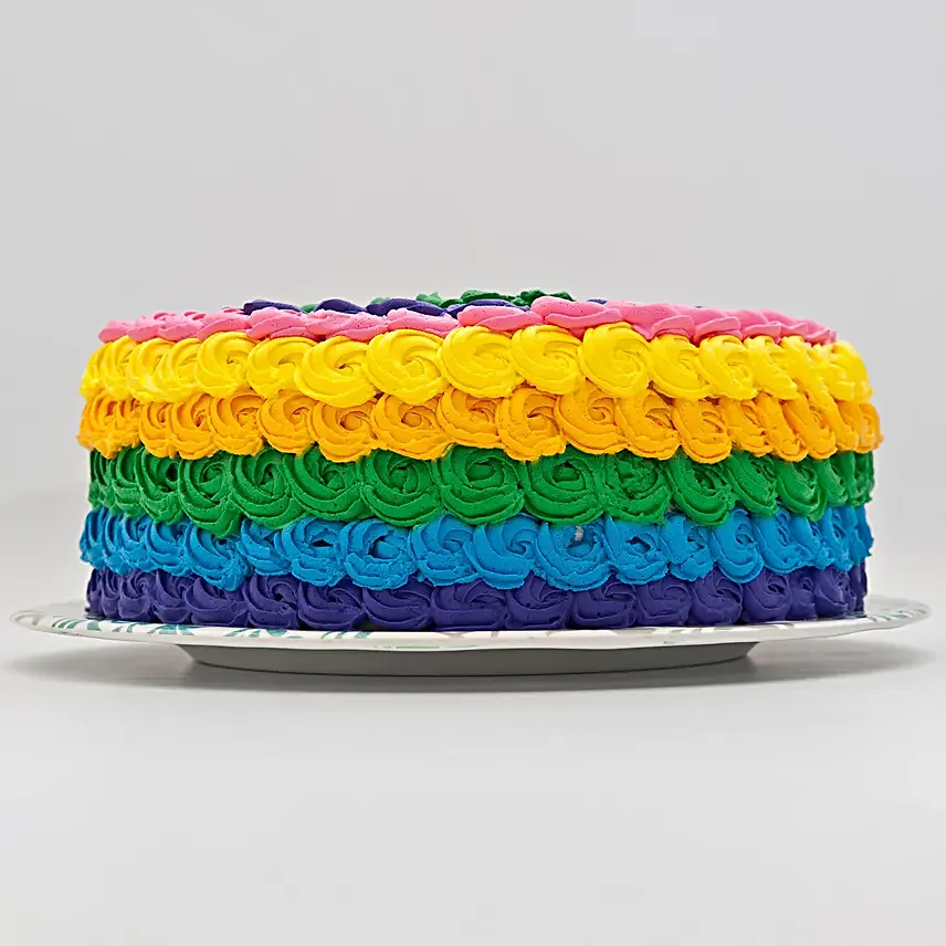 Rainbow Cream Chocolate Cake Half Kg