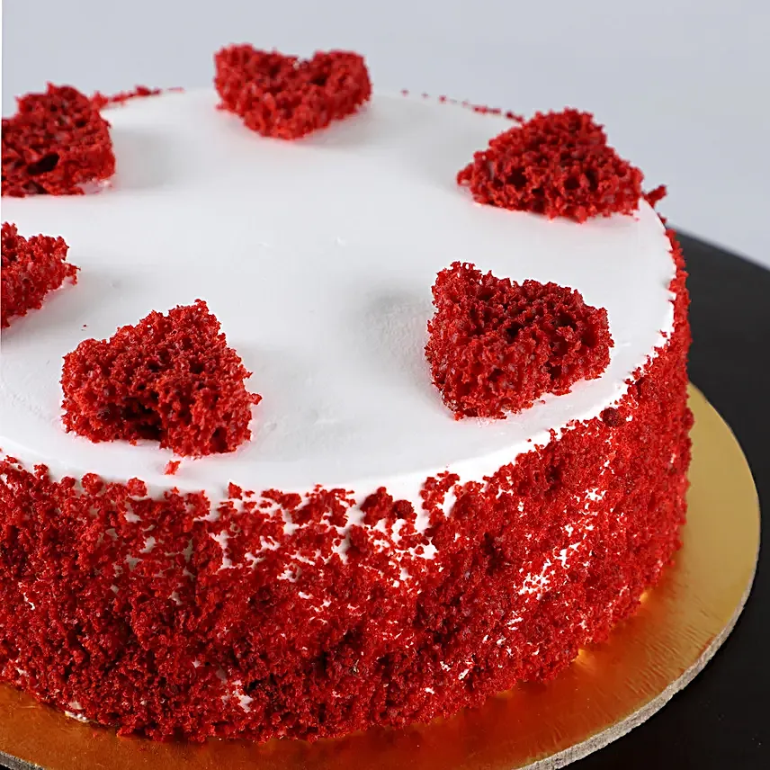 Red Hearts Velvet Cake- Half Kg
