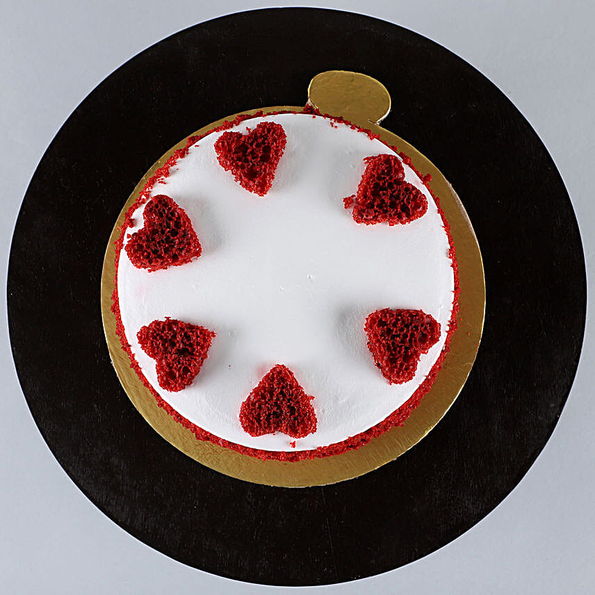Red Hearts Velvet Cake- Half Kg