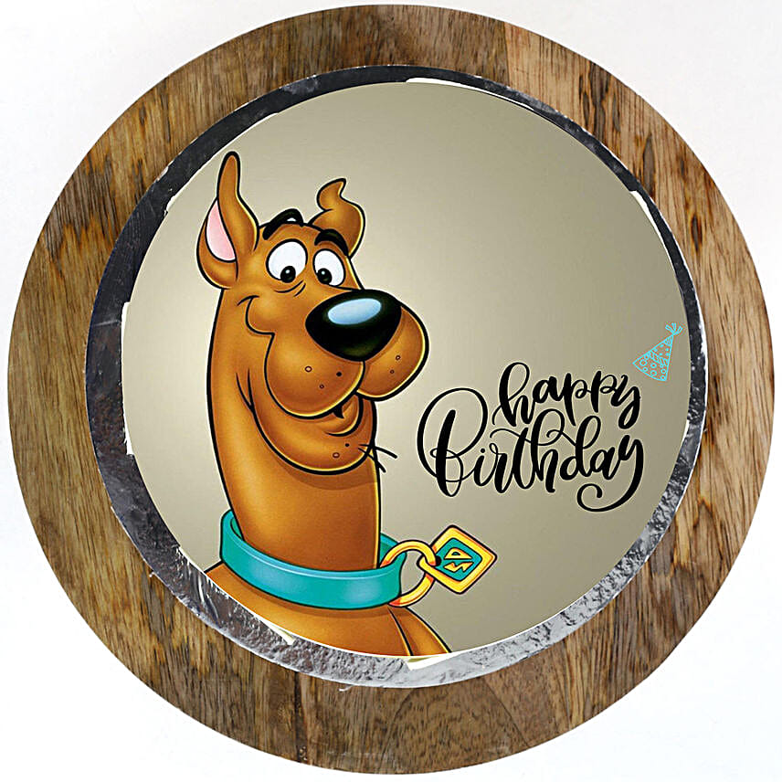 Scooby Doo Chocolate Photo Cake Half Kg