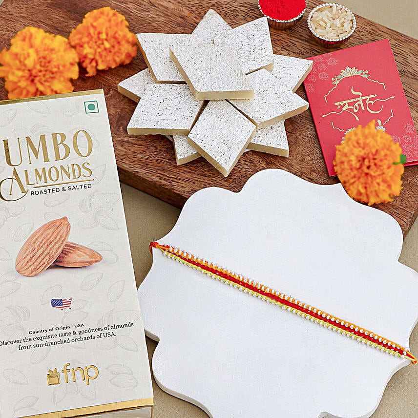 Simplistic Thread Rakhi N Gourmet Delights