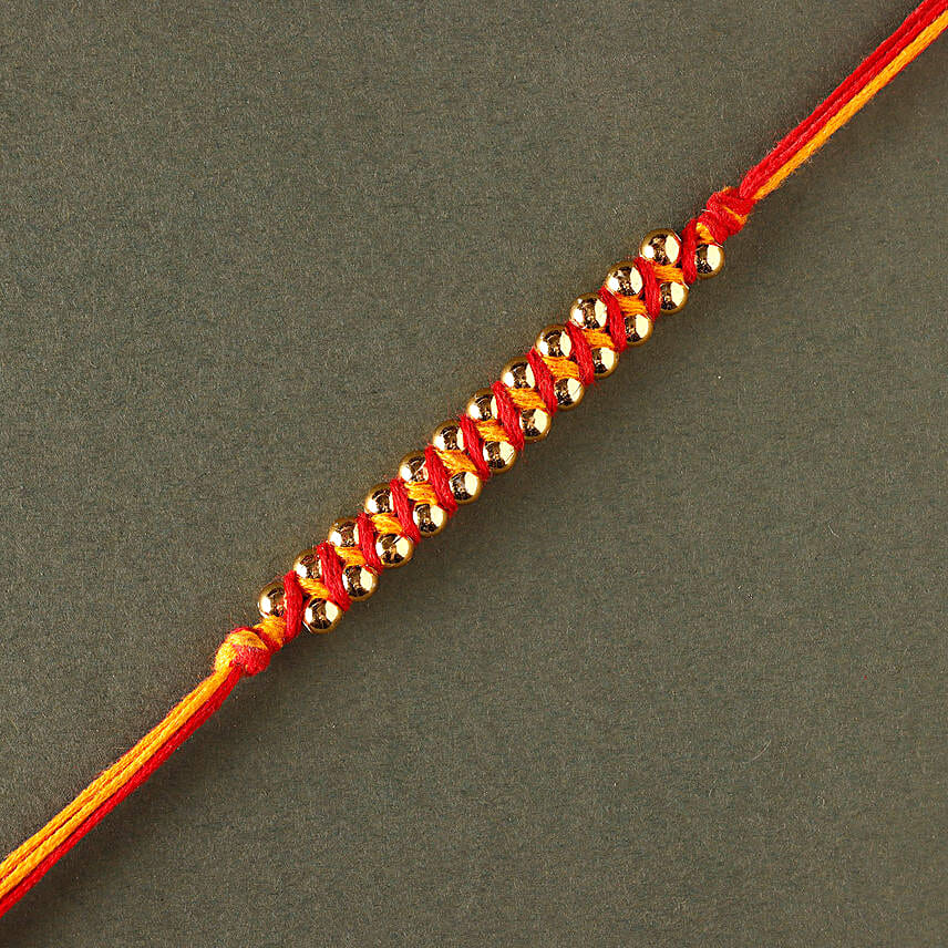 Sneh Elegant Gold Rakhi & Gulab Jamun