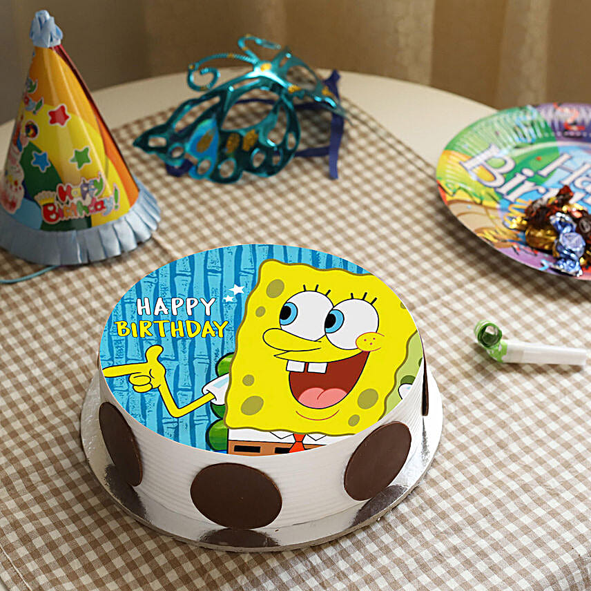 Spongebob Photo Cake0.5Kg