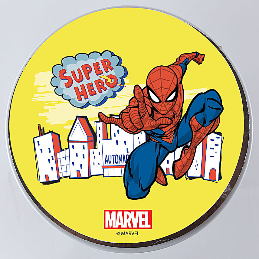 Super Hero Spiderman Pineapple Cake 0.5Kg