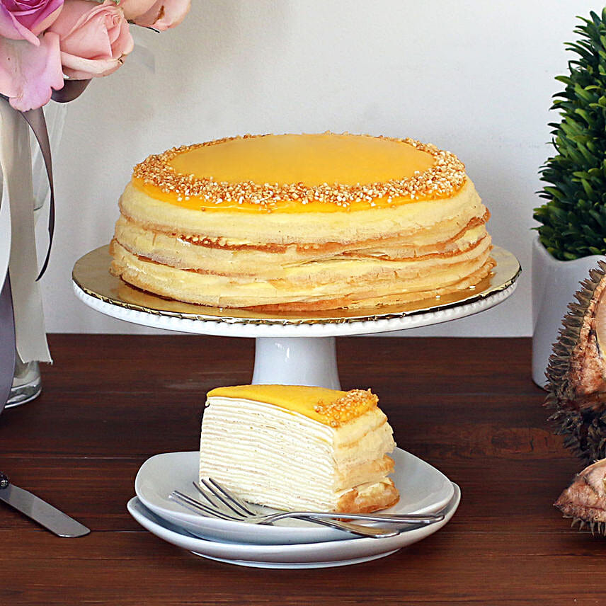 Tempting D24 Durian Crepe Cake