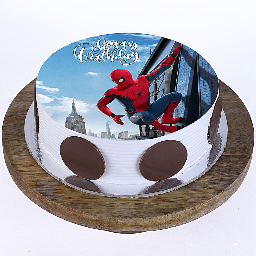 The Spiderman Photo Cake 0.5Kg