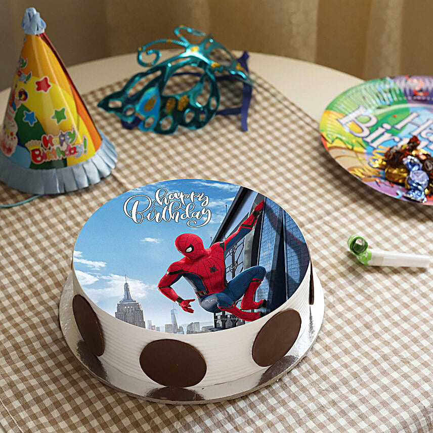 The Spiderman Photo Cake 0.5Kg