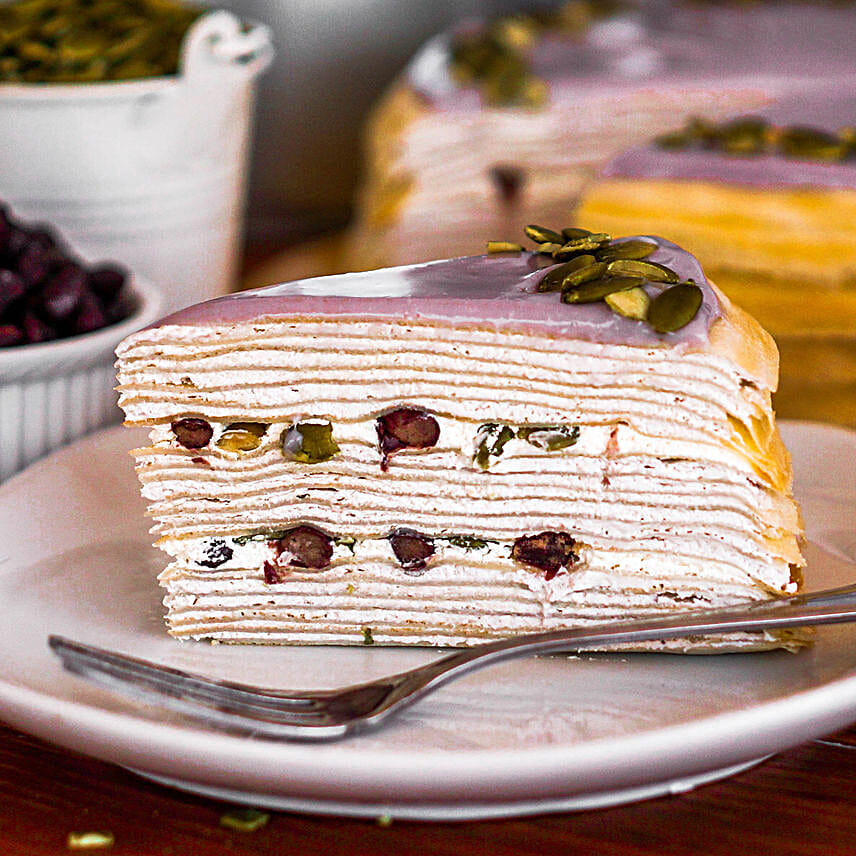 Yam Crepe Cake