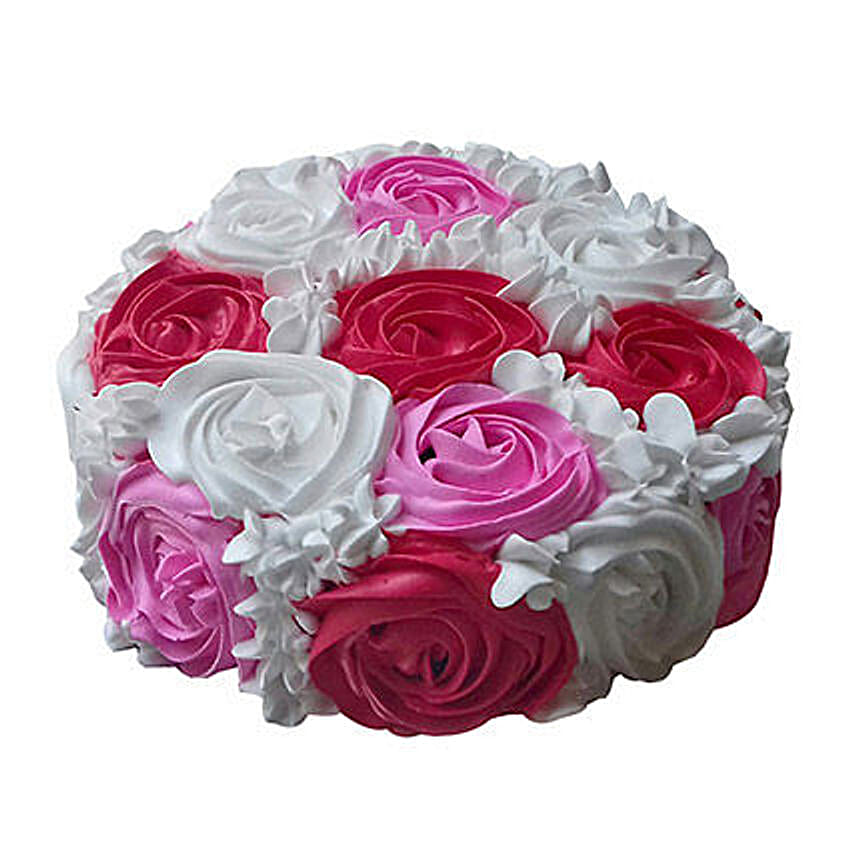 Yummy Colourful Rose Cake Half Kg