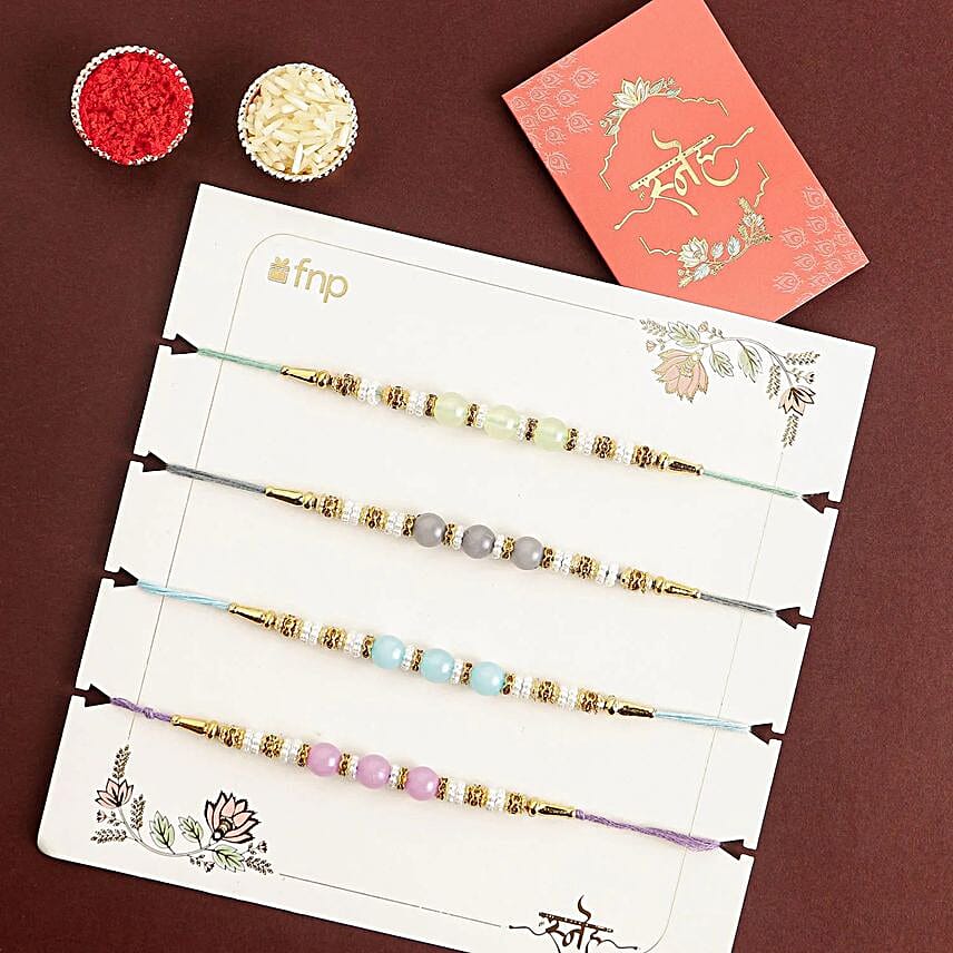 Zen Beadwork Rakhi Set of 2