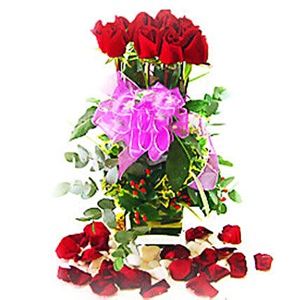 Roses in Amazing Vase