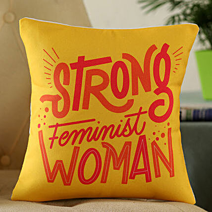 printed womens day wishes cushion online