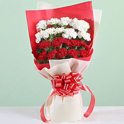 Delightful Mixed Carnations Bouquet:Carnations Flowers to Malaysia