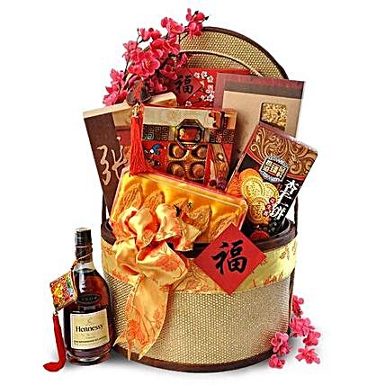 Oriental Food Hamper Basket