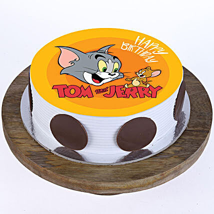 Tom And Jerry Photo Cake