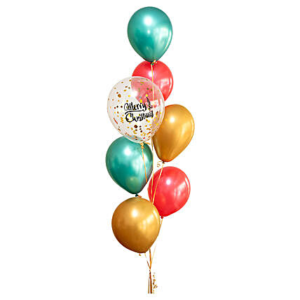 XMas Special Colourful Balloons Bunch:Gifts for Her in Malaysia