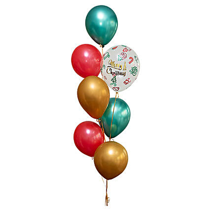 XMas Special Multicoloured Balloons Bunch