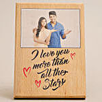 I Love You Personalised Plaque Greeting Card