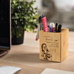 Personalised Bamboo Pen Holder