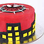 Round Fondant Spiderman Cake Half Kg