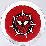 Round Fondant Spiderman Cake Half Kg