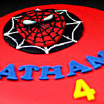 Spiderman Logo Chocolate Fondant Cake Half Kg