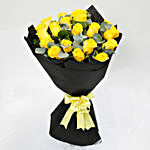 Blooming 20 Yellow Roses Bouquet