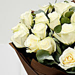 Enchanting 20 White Roses Bouquet