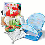 Baby Bather And Huggies Diaper Hamper For New Born