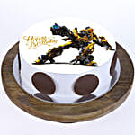 Bumblebee Photo Cake Pineapple Half Kg