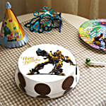 Bumblebee Photo Cake Pineapple Half Kg