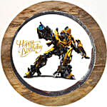 Bumblebee Photo Cake Pineapple Half Kg