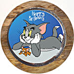 Classic Tom And Jerry Photo Cake Pineapple Half Kg