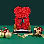 Christmas Special Red Roses Teddy Bear