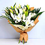 White Sweet Lilies Bouquet