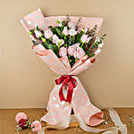 Lovely Roses Beautifully Tied Bouquet