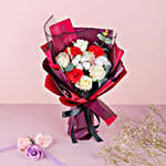 Alluring Carnations And Roses Bouquet