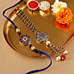 Sneh Traditional Rakhis With Almonds & Chocolate Box