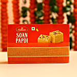 Diwali Greetings With Soan Papdi Gift Hamper