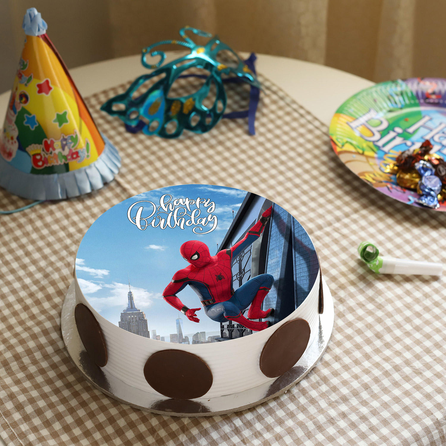 The Spiderman Photo Cake 1kg Malaysia Gift The Spiderman Photo Cake 1kg Ferns N Petals