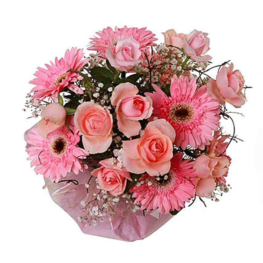 Pink Love:Funeral Flowers to Mauritius